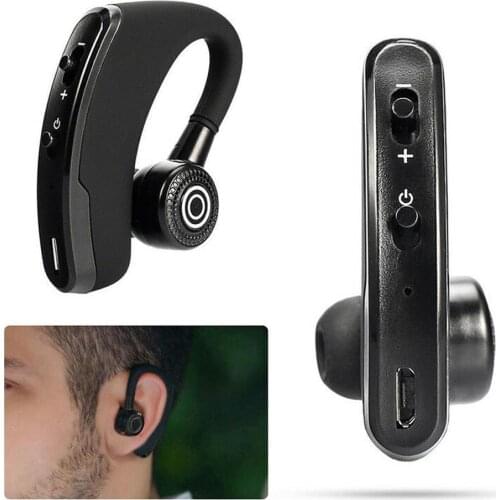 V9 Bluetooth Earphones Noise Control Business Wireless Bluetooth Mic Sport Wireless Handsfree Headset with For Driver E7G9