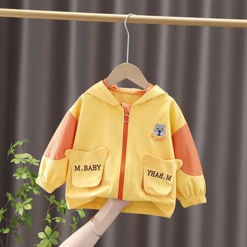 Spring Autumn Baby Boys Girls Coats Toddler Infant Cartoon Casual Sport Jacket Children Kids Outwear Clothing 1 2 3 4 5 Years