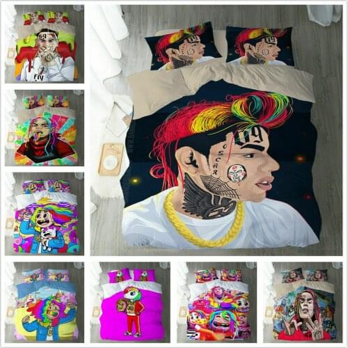 6ix9ine Home Textile Pillow Case 3D Bed Linen Duvet Covers Comforter Bedding Sets Bed Set Home Decor Bedding