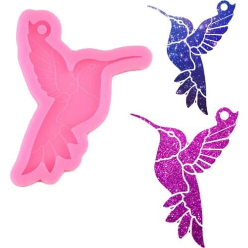 Hummingbird Mold Birds Epoxy Molds Super Glossy Resin Moulds Keychain Craft Silicone Mould Diy Jewelry Making Pendant Moulds