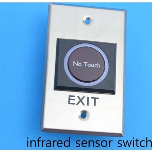 Infrared Sensor Switch No Touch Contactless Door Release Exit Button With Real tracking number