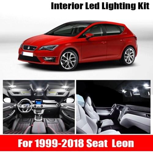 Pure white Canbus LED bulb interior map indoor dome light kit for 1999-2018 Seat for Leon MK 1 MK 2 MK 3 1M 1M1 1P 1P1 5F 5F8