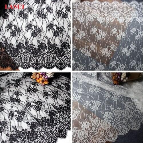 LASUI new 1.5m*3m = 1 piece quality eyelash lace fabric DIY clothing wedding dress accessories Curtains home decoration C0145