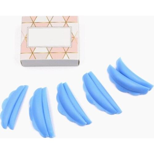 5 Pairs 3D Silicone Eyelash Perm Soft Pad Reuseable Eyelashes Perming Curler Extension Mat Eye Lashes Shield Pad Applicator Tool