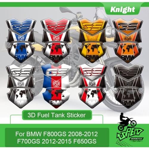 Motorcycle Tank Pad Decal Protector Decorative 3D Tank Pad Gas Fuel Oil Sticker Emblem For BMW F800GS F700GS F650GS F800gs