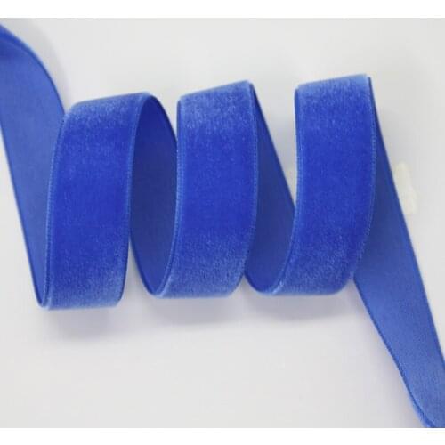 1" 25mm single faced no elastic velvet ribbon DIY decoration fabric 25 yards/roll 10 colors