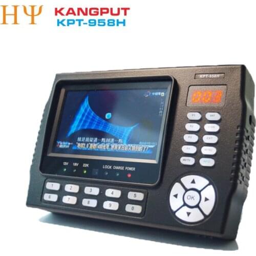 [Genuine] KANGPUT KPT-958H DVB-S2 MPEG4 HD Digital Satellite Finder Meter USB2.0 HD Output Sat finder Better satlink ws-6950