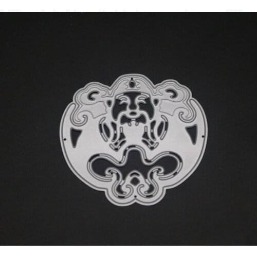 AZSG God of Wealth Cutting Dies For DIY Scrapbooking Card Making Decorative Metal Die Cutter Decoration