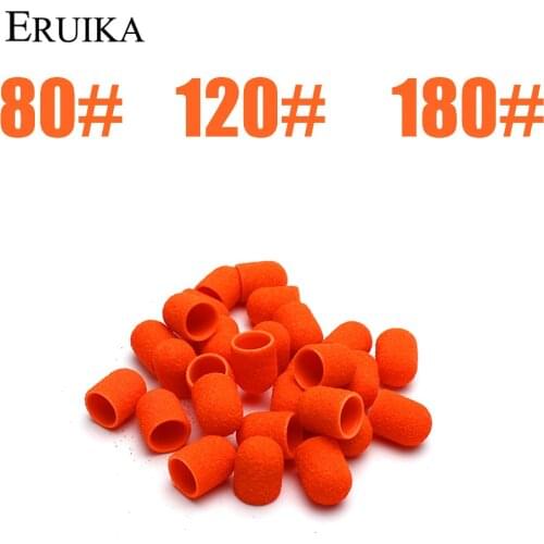 Sanding Caps Nail Drill Bits Milling Cutter Sanding Bands With Rubber Gel Pedicure Manicure Remove Cuticle Nails Accessories