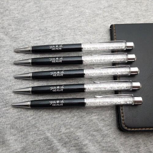 Hot wedding gifts for guests 100sets Crystal diamond stylus pens Personal Graduation souvenirs custom free wtih any logo design