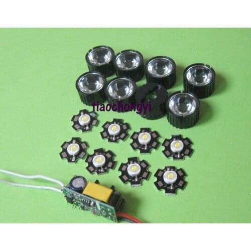 3w led higt power Royal Blue 445nm + 45 60 90 degree lens +6-10x3w led driver