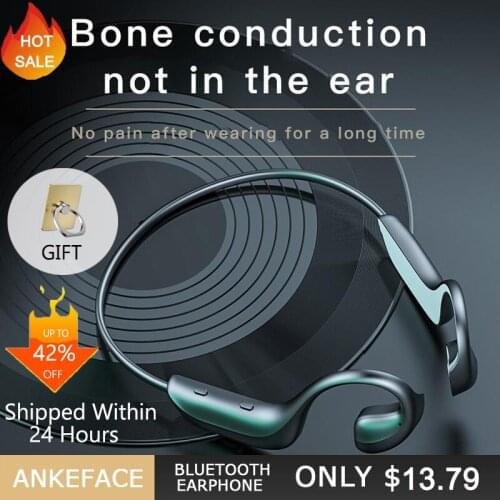 TWS New Bone Conduction Wireless Bluetooth Earphone Suitable For Xiaomi Huawei Apple Sports Waterproof Earbuds With Microphone
