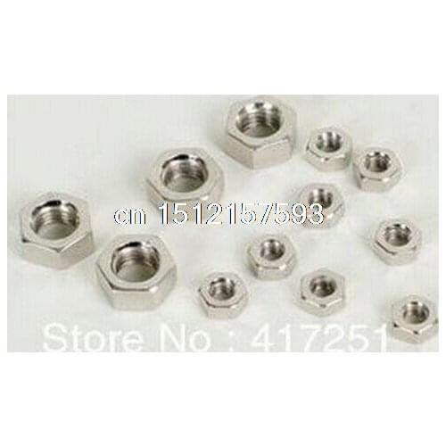 Pack of 10 Steel Metric M8*1.25mm Pitch Left Hand Thread Hex Nut