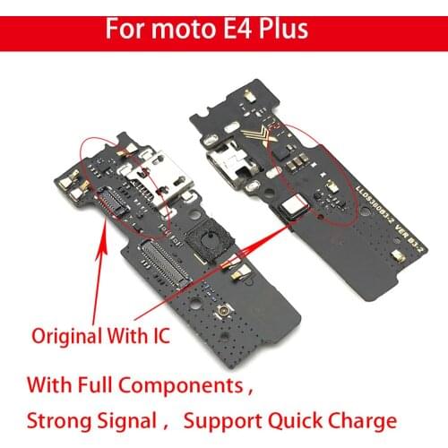 USB Charge Port Jack Dock Connector Charging Board Flex Cable For Motorola Moto E4 Plus 100% original