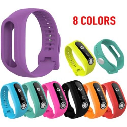 Waterproof Silicone strap Watch Strap Wrist Band Replacement Sport bracelet Rubber watchband for Tom Tom Touch Smart Bracelet