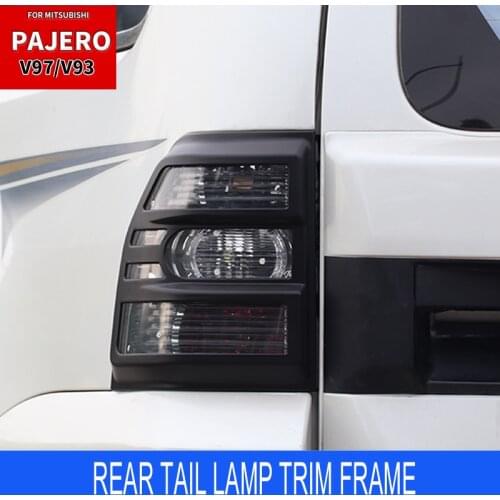 For Mitsubishi Pajero V97V93 2012-2018 Rear Tail Light Taillight Frame Lampshade Decoration Cover Trim Car Styling Accessorie