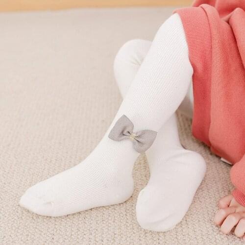 Winter New With Cashmere Lining Girls Leggings Thickened Warm Children Pantyhose Bow Tie Baby Pants Also For Toddler Girls