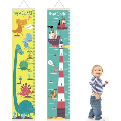 1Pc Children Room Hanging Cartoon Pattern Height Measure Ruler Kindergarten Measuring Growth Chart