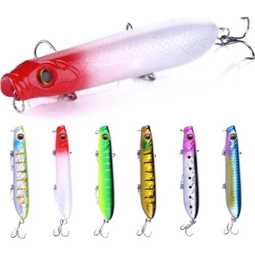 1pcs Popper Wobbler Fishing lure With 6# hooks 10.5cm 15.7g floating crankbait artificial bait poper pesca carp pike