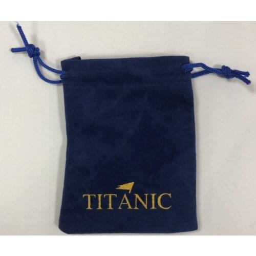 12pcs/lot 7.5cmx10cm Titanic Necklace Velvet Bags Gift Bags Jewelry Storage Bags Dropshipping / Wholesale