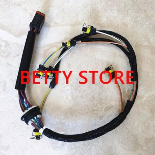 2pcs,Good Quality E324D E329D E325C Excavator C7 Injector Wire Harness 222-5917 2225917