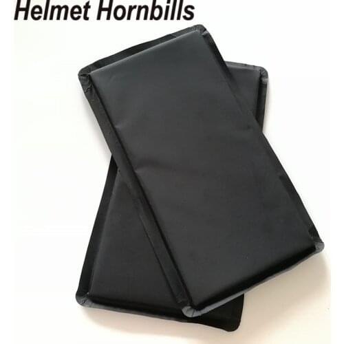 Helmet Hornbills 2pcs Lot 6" x 12" Aramid Bulletproof Panel Level 3A Stand Alone Ballistic Plates Body Aromr Plate