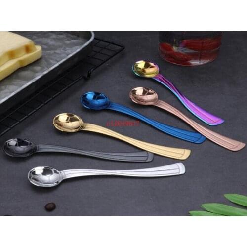 304 stainless steel football spoon coffee mixing spoon ice bar music creative gift spoon