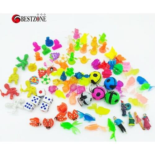 50Pcs Many Different Styles Plastic Figure Toys Dolls Mini Small Size Cartoon Animal Model For 32MM Surprise Ball Capsules Toy