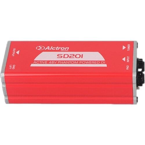 Alctron SD201 Active DI Box Impedance Transformation DIBOX Professional Stage Effects Direct Connect Box