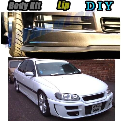 Car Bumper Lip Front Spoiler Skirt Deflector For Cadillac Catera 1996~2001 Tune Car Modified Body Kit VIP Hella Flush Lips