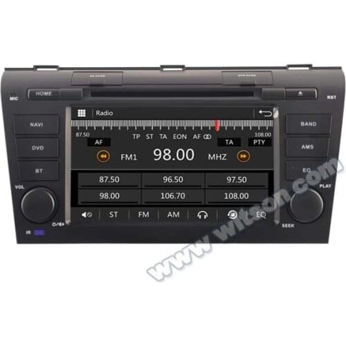 7" Capacitive Touch Screen Car DVD for Mazda 3 2004-2009 & Mazda Axela 2004-2009 (Japan) with Front DVR Camera Support