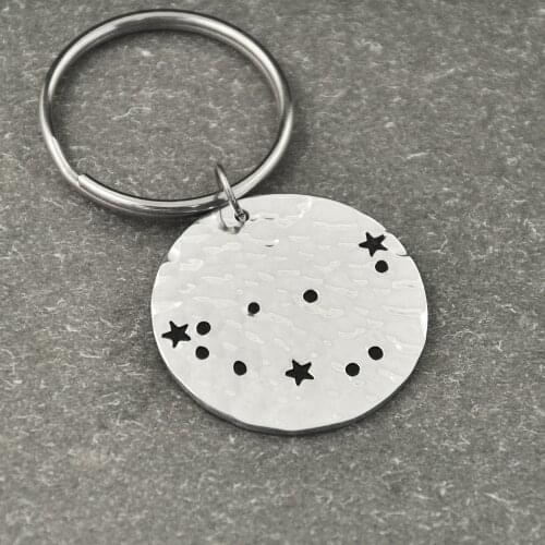 Capricorn Constellation keychain,Capricorn Sign Birthday Gift, Horoscope keychain, Astrology Jewelry,Zodiac keychain
