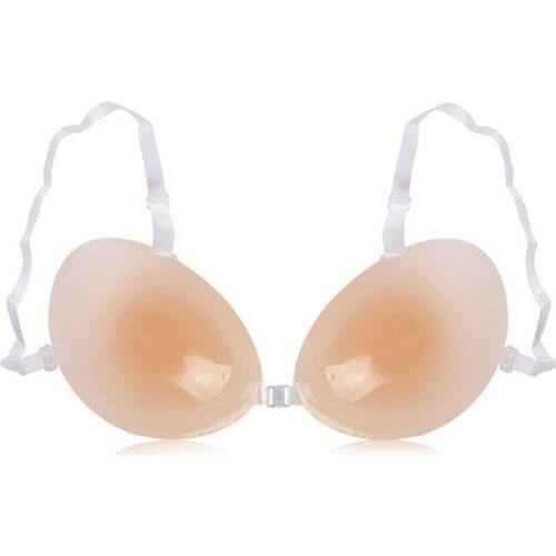 New Silicone Bra Front Closure Invisible Push Up Sexy Stealth Adhesive Strapless Backless Breast Enhancer for Women Lady