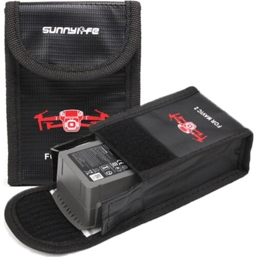 2PCS Drone Battery Bag Storage Lipo Safe Case Explosion-Proof For DJI Mavic 2 Pro/Mavic Zoom Accessories