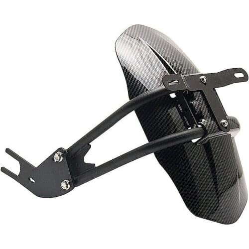 Carbon Fiber Pattern Rear Hugger Wheel Cover Guard License Plate Holder for Yamaha R1/R6