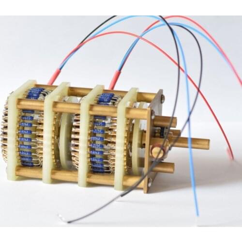 GZLOZONE 33-steps Gold-plated Contacts L-type 2 Channel Potentiomer 10K 50K 100K L10-29