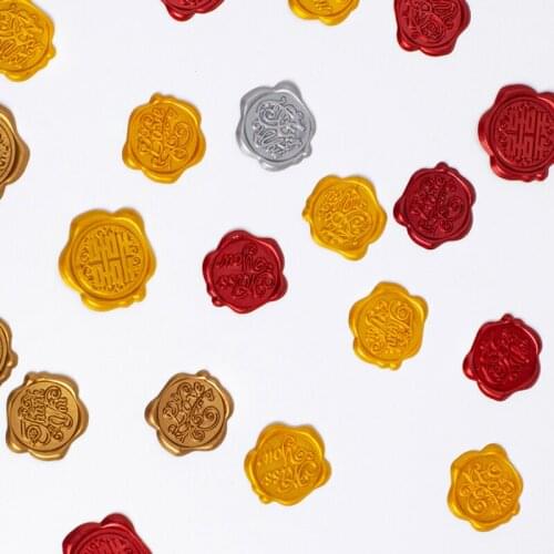 Kawaii 3D Sealing Wax logo Sticker For Wedding Label Journal Stationery DIY Scrapbooking Retro Decoration Pack thank you school