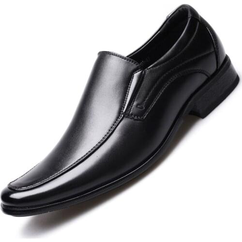 Classic Business Mens Dress Shoes Vogue Elegant Formal Wedding Shoes Men Slip On Office Oxford Shoes For Men Fad