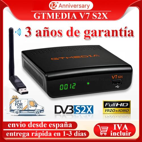 DVB-S2 Gtmedia V7 S2X receptor upgraded Gtmedia V7S HD free WIFI 1080P DVB-s2x FTA decoder GTmedia v8x/v8 uhd no app