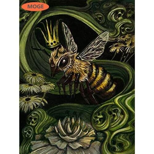 Brave bees DIY Diamond Painting Kit Diamond Embroidery Seals Cross Stitch Rhinestone Mosaic Painting Hang mural