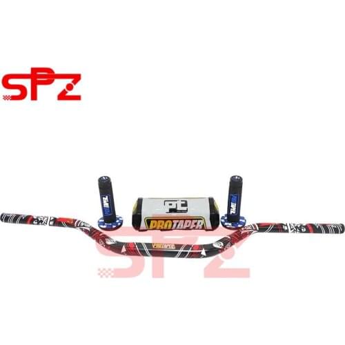 Handlebar For PRO Taper Pack Bar 1-1/8" Handle bar Pads Grips Pit Pro Racing Dirt Pit Bike Motorcycle CNC 28.5mm Adapter