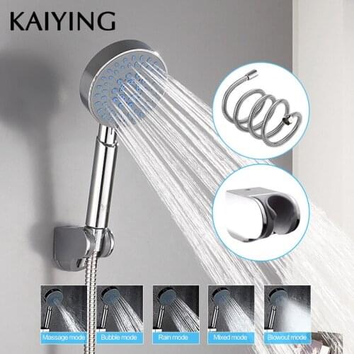 KAIYING shower head 5 function ABS plastic hand-held rain spray bath shower bathroom faucet accessories,TH1102