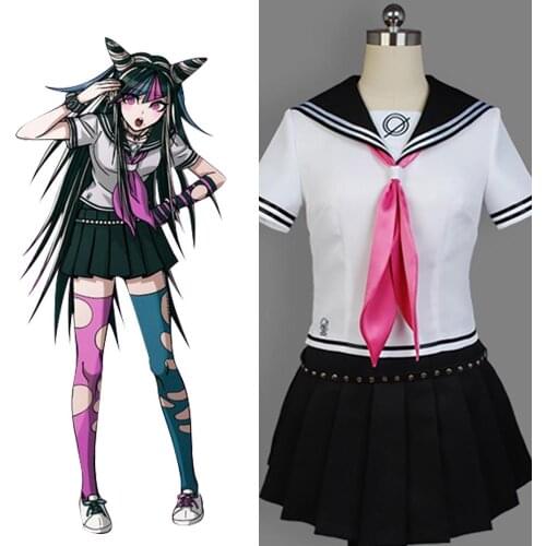 Super DanganRonpa Ibuki Mioda Cosplay Costume Wig Adult Women Halloween Carnival Cosplay Costume