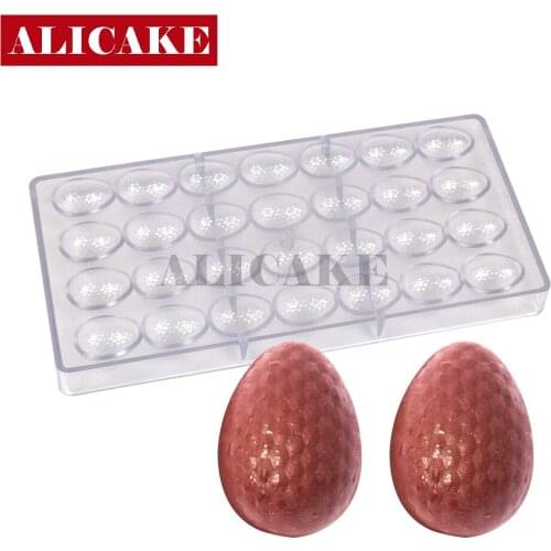 Polycarbonate Chocolate Mold Bakery Tools for Easter Eggs Chocolate Mould Form Tray Chocolate Molds Form For Baking Cake Molds