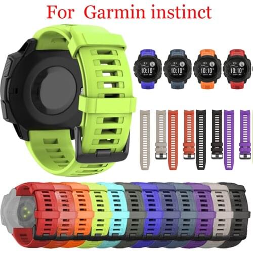 22MM Silicone Watch Band Strap for Garmin Instinct Smart Watch 22mm Smart Watch accessories Replacement Wristband Wrist Strap