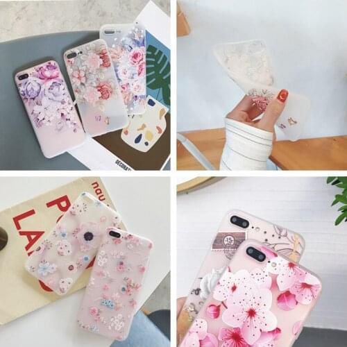 Luxury 3D Silicone Case For Samsung A50 A505 A505F SM-A505F Shockproof Flower Phone Case For Samsung A20 A30 S10 Plus Case Girl