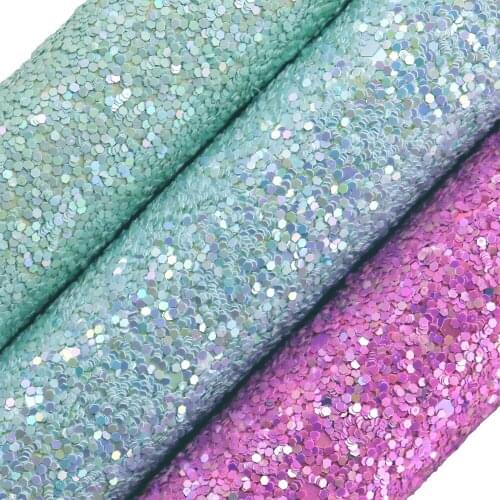 30cmx134cm Chunky Glitter Fabric Leather Roll Synthetic Faux leather Fabric For Bow DIY fabric AY227