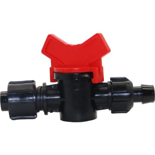 Garden faucet 16 to 13mm hose stop valve drip with lock bypass valve agricultural garden irrigation water flow control valve