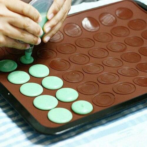 Silicone Macaron Macaroon Pastry Oven Baking Mould Sheet Mat 48-Cavity DIY Mold Baking Mat Useful Tools silicone baking mat