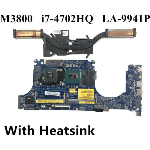 Brand NEW FOR DELL Precision M3800 Laptop Motherboard VAUB0 LA-9941P I7-4702HQ K1100M 2GB CN-0YPDX6 YPDX6 Mainboard 100%Tested